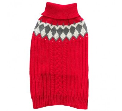 Pet Camelot Dog's Sweater Κόκκινο