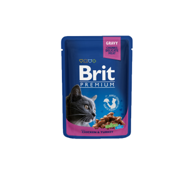 Brit Premium® Cat fillets Chicken & Turkey 100gr