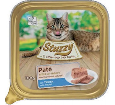 Stuzzy Cat Alucups Υγρή Τροφή Γάτας Πέστροφα 100gr